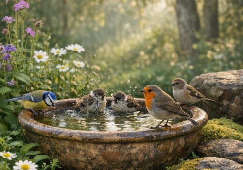 Vogeltränke im Garten aufstellen: Positive Wirkung auf Tier und Mensch